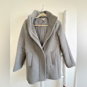 J. crew cocoon coat in dark heather gray 0P
